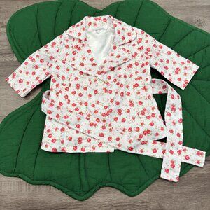 Baileys Blossoms 9-12M Floral Pea Coat Belted Jacket